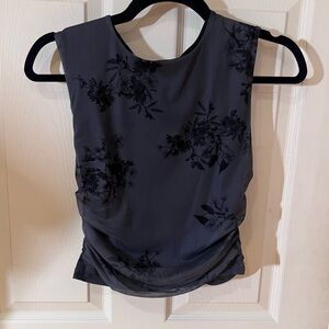 Ardene Black Floral Blouse
